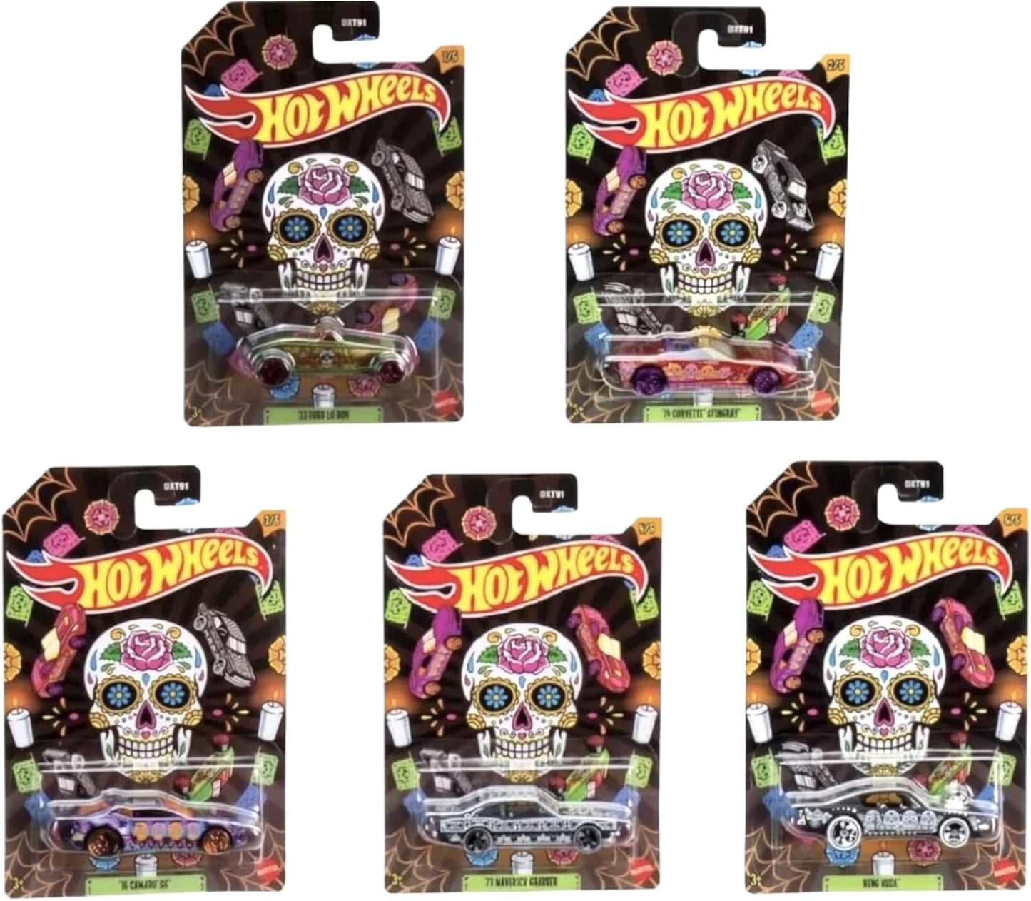 Hot Wheels 5-Car Pack of 1:64 Scale Vehicles