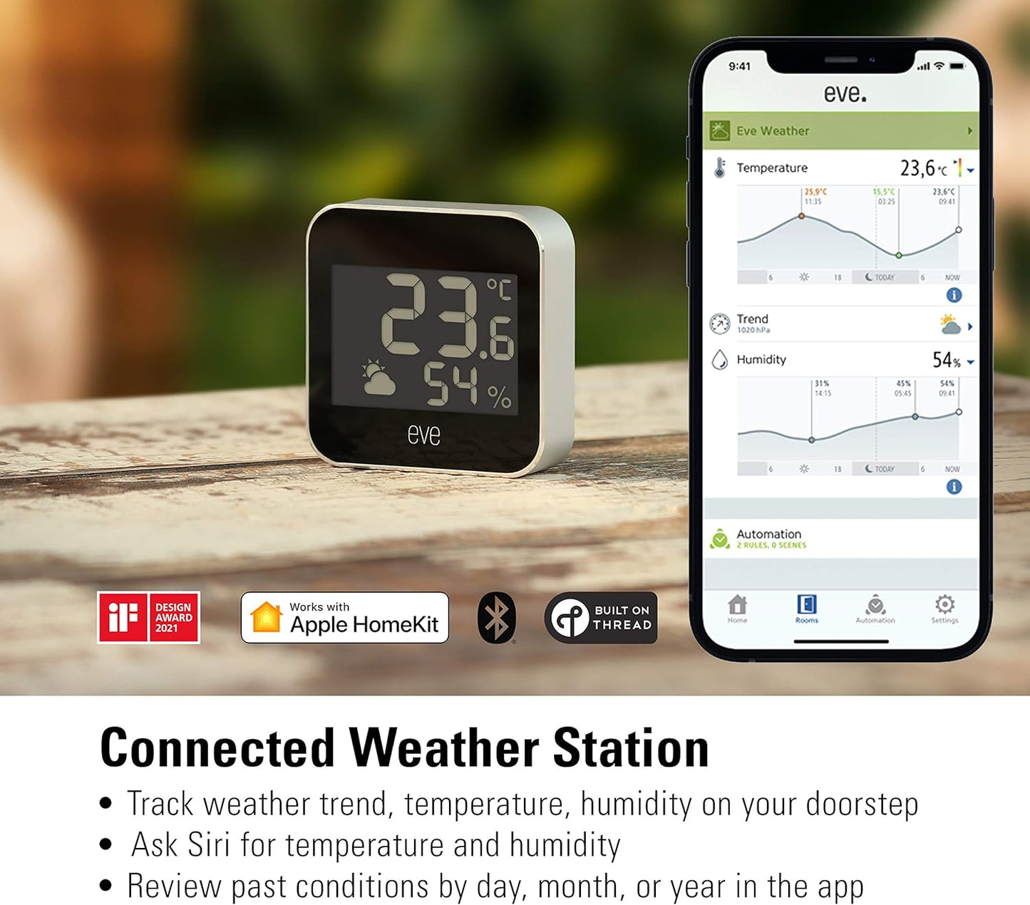 Eve Weather - Connected Weather Station with Apple HomeKit Technology