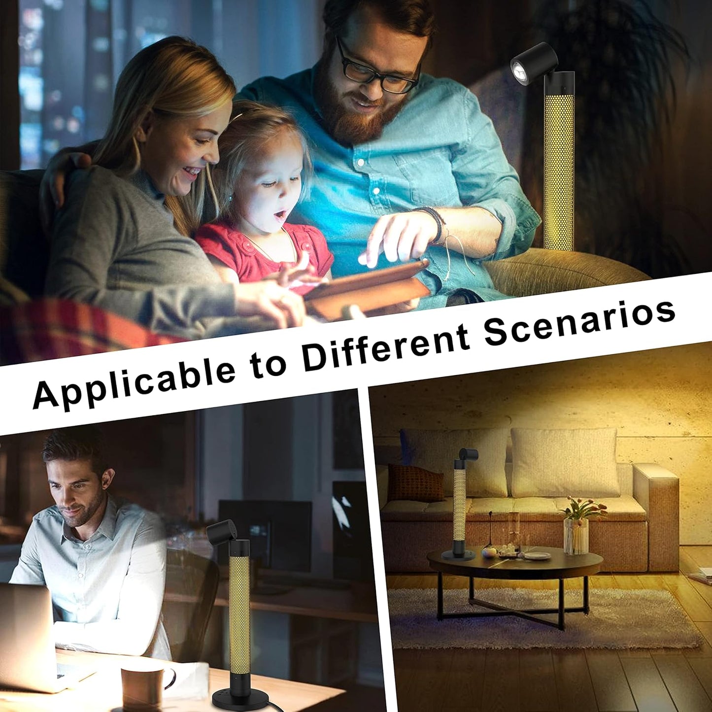 Smart Lamp Sunset Light and Ambient Light with Million RGB Color