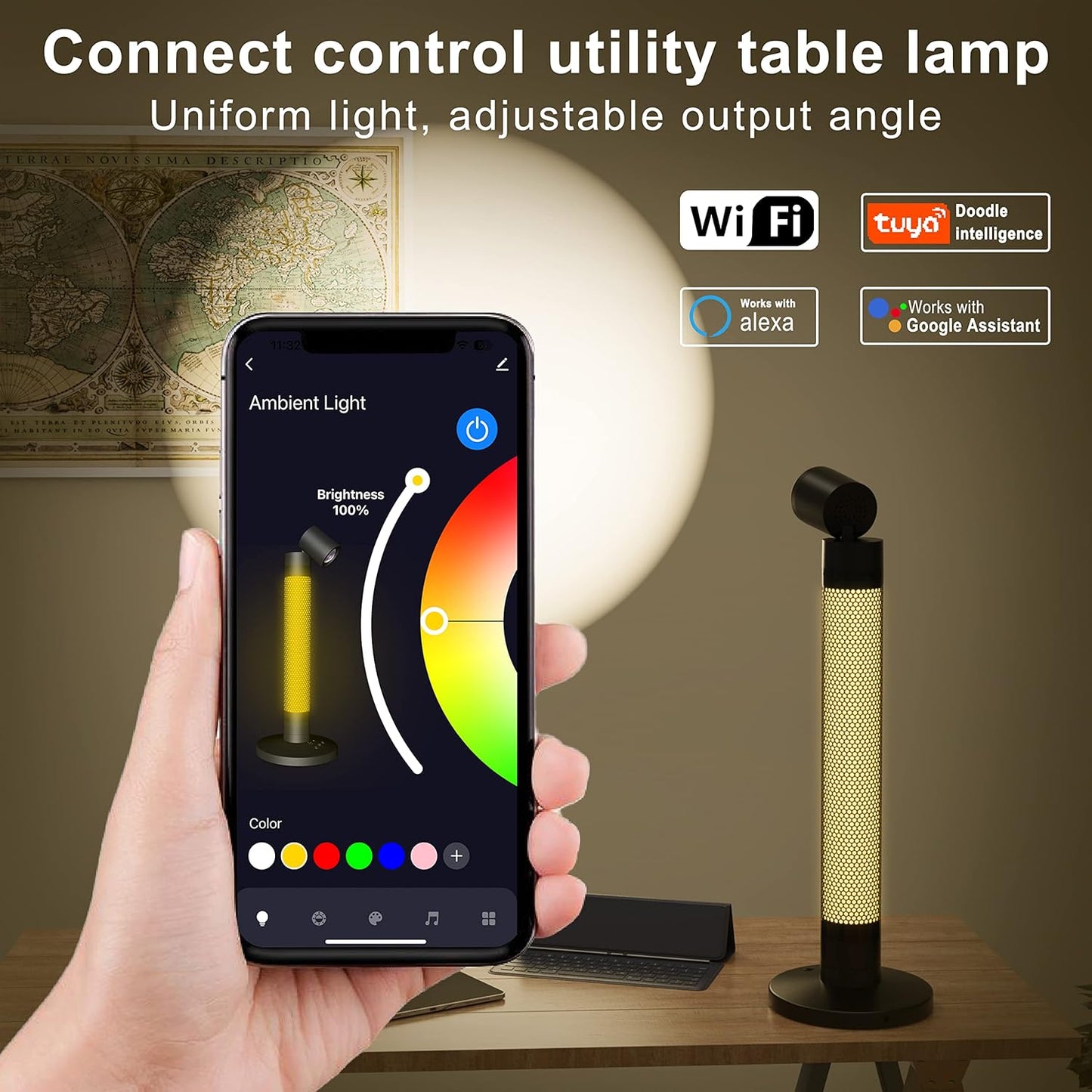 Smart Lamp Sunset Light and Ambient Light with Million RGB Color