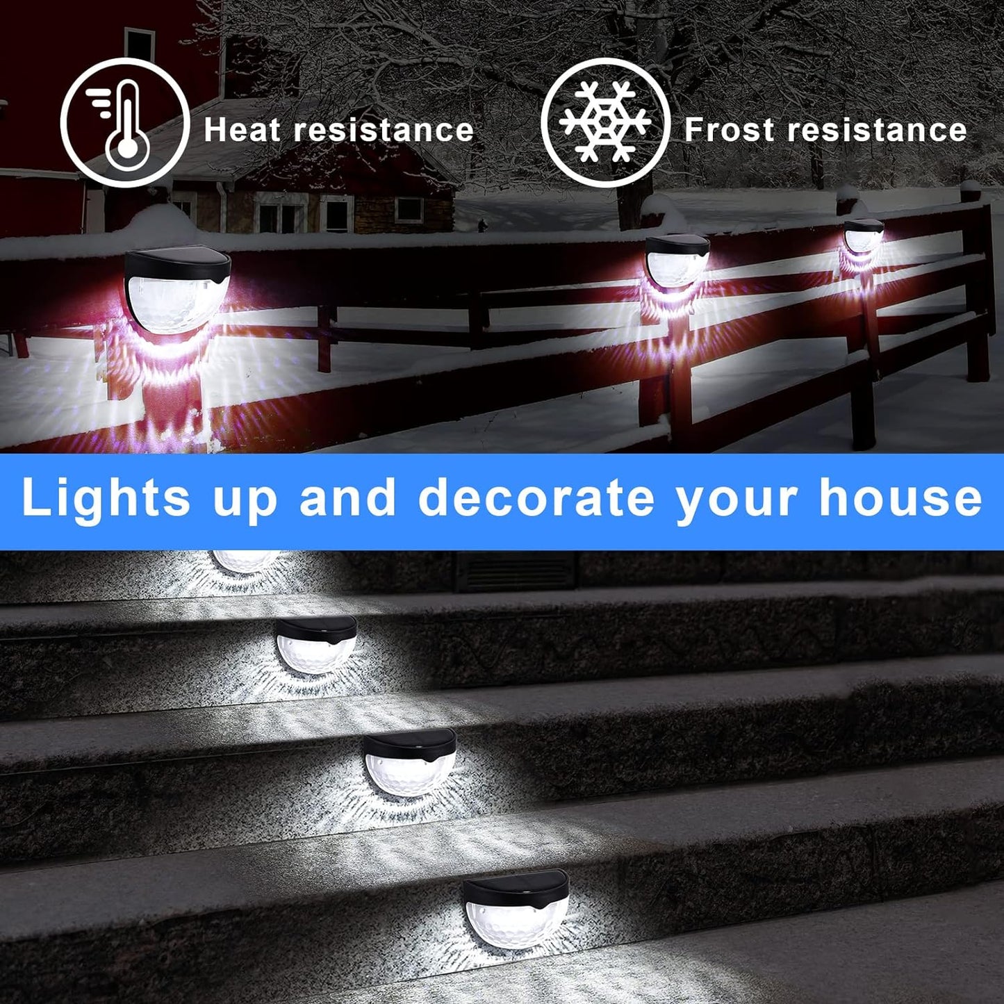 6 Pack Solar Powered Waterproof Lights