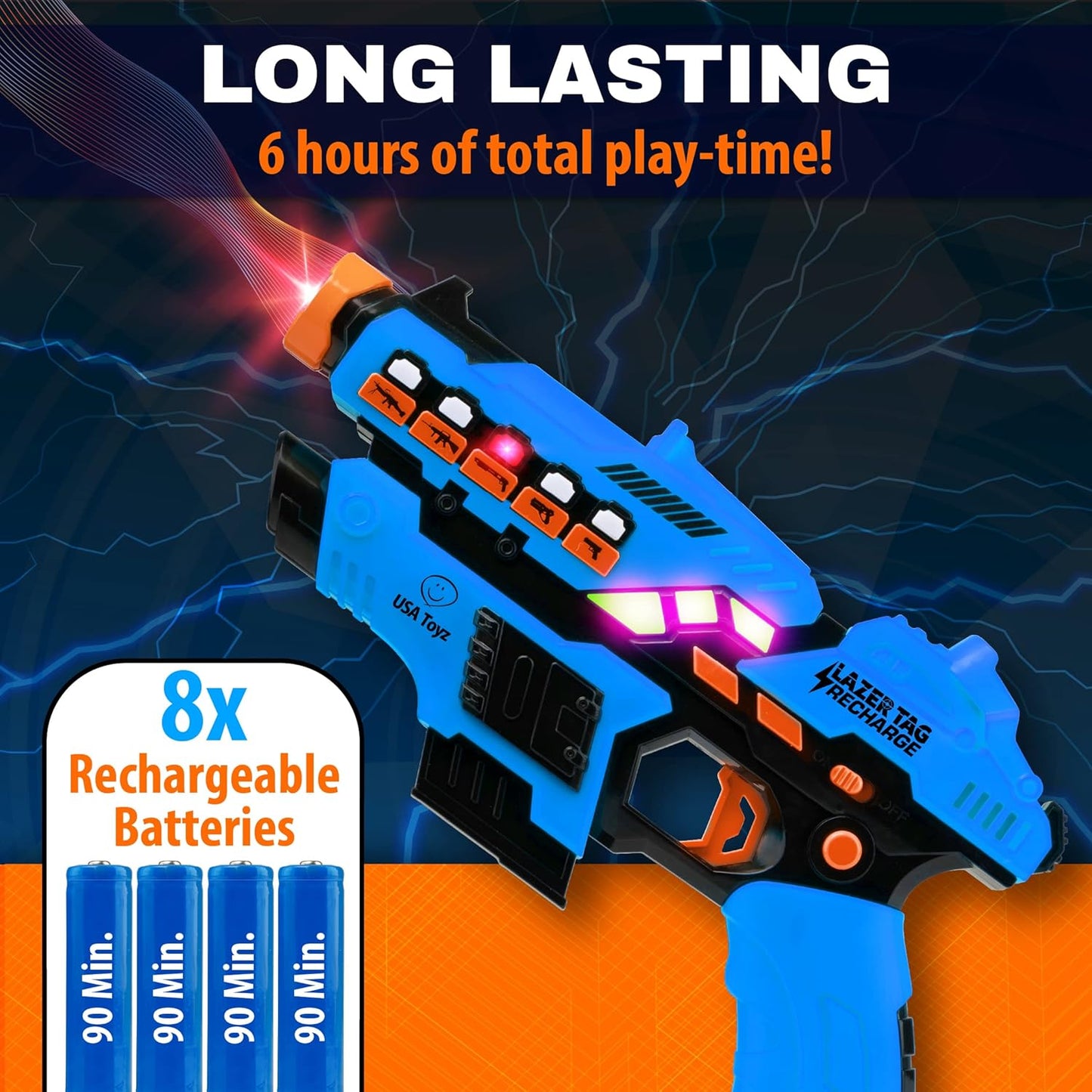 4-Pack: USA Toyz Laser Tag Game