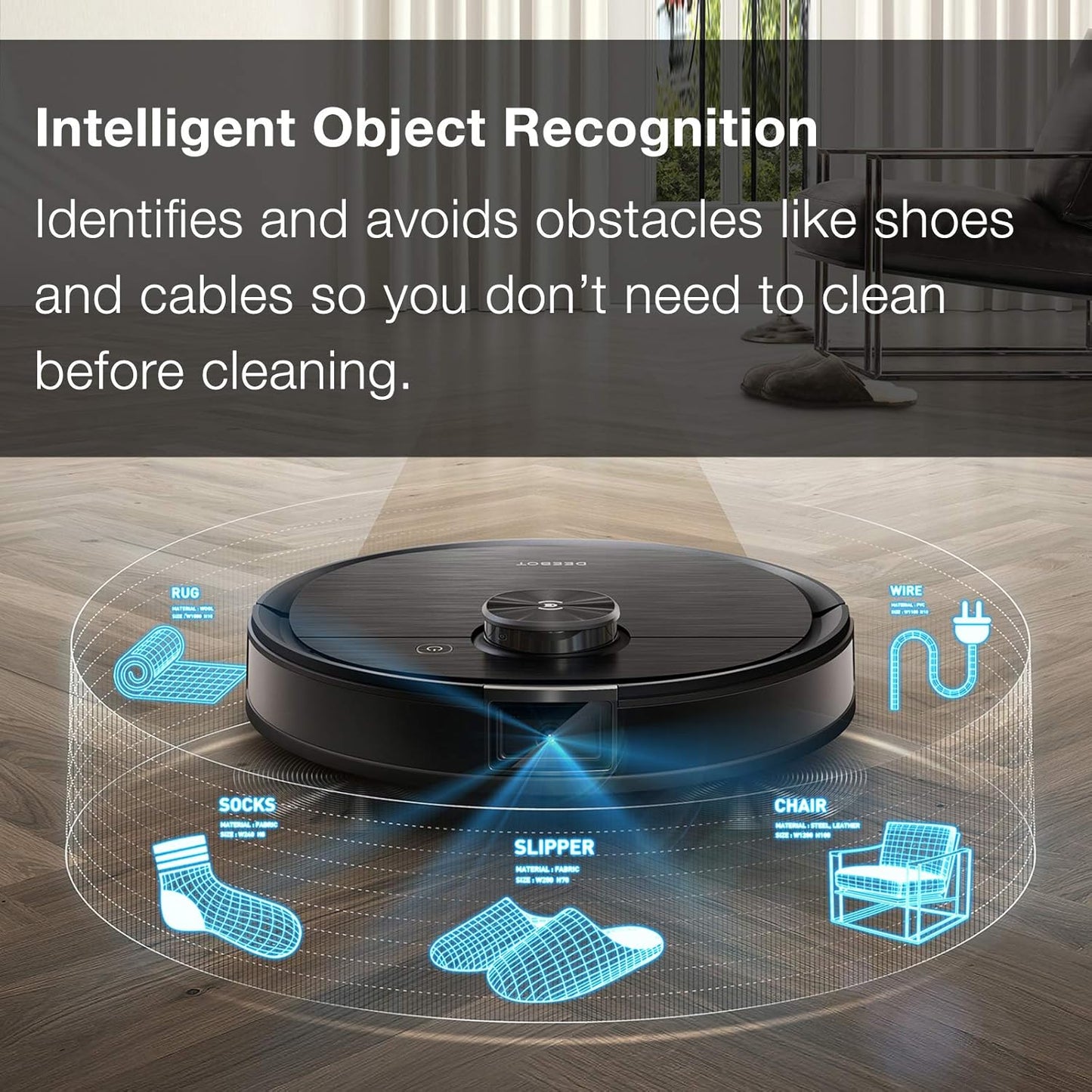 ECOVACS Deebot Ozmo T8 AIVI Robot Vacuum Cleaner & Mop with Auto-Empty Station-OPENBOX