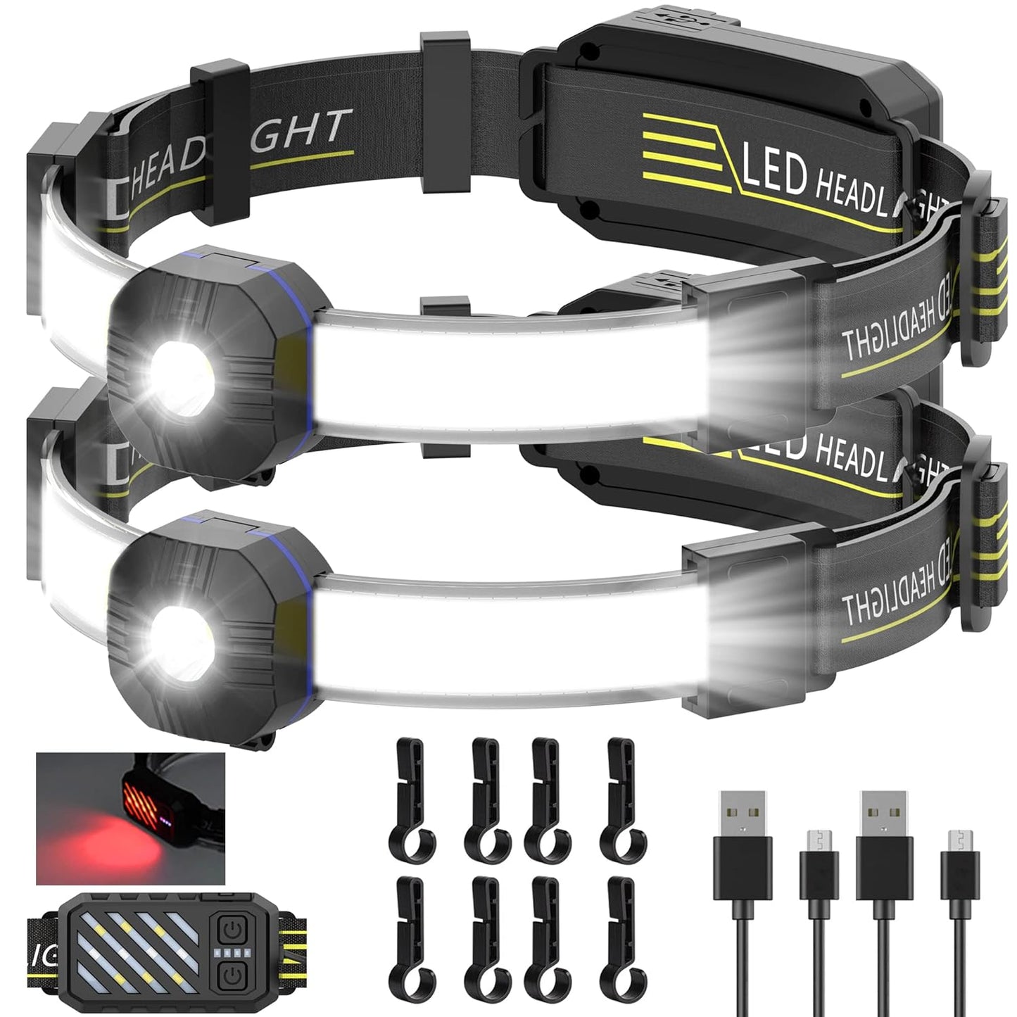 Proastar 2 Pack LED Headlamp