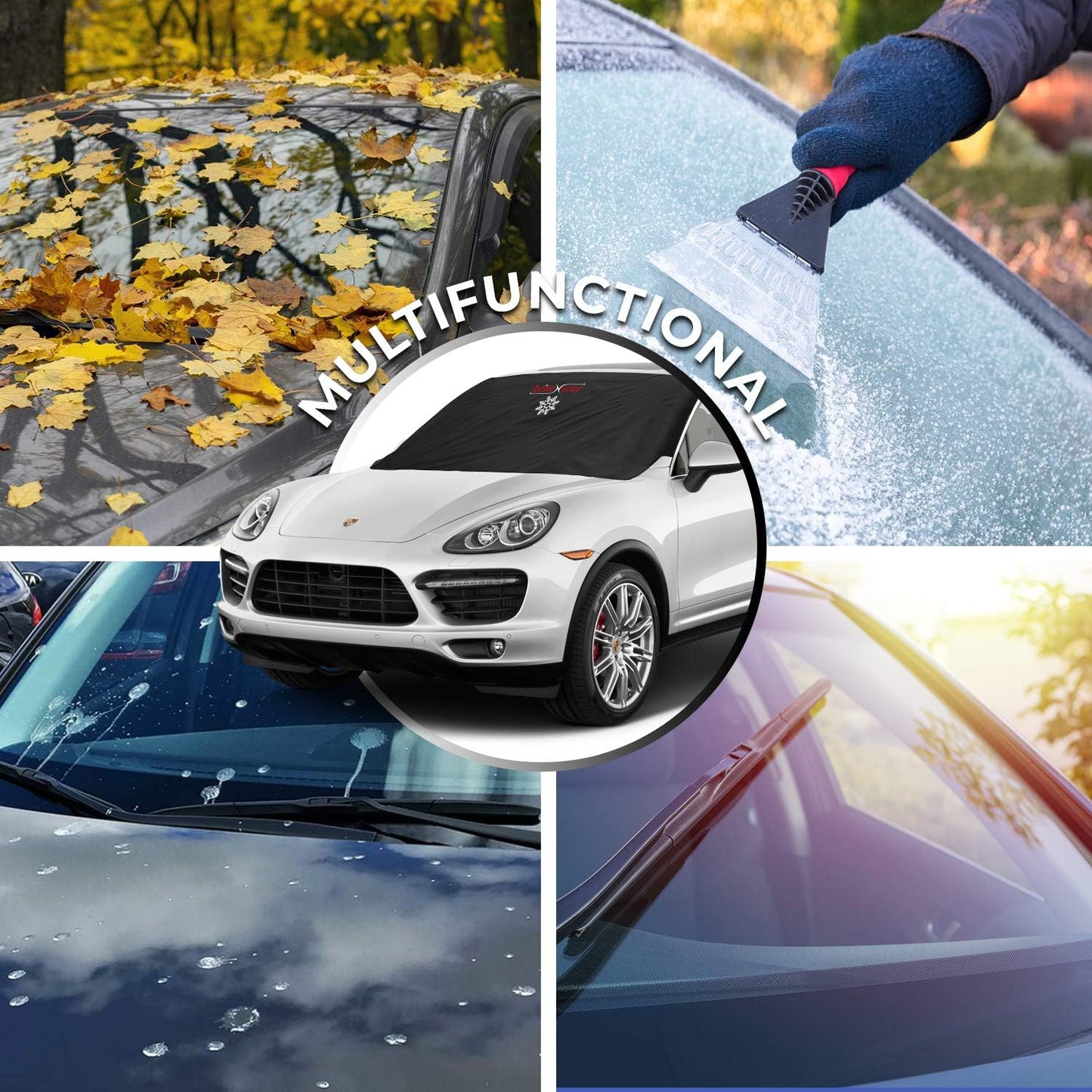 BRITENWAY Windshield Cover for Ice and Snow - Wiper Protector