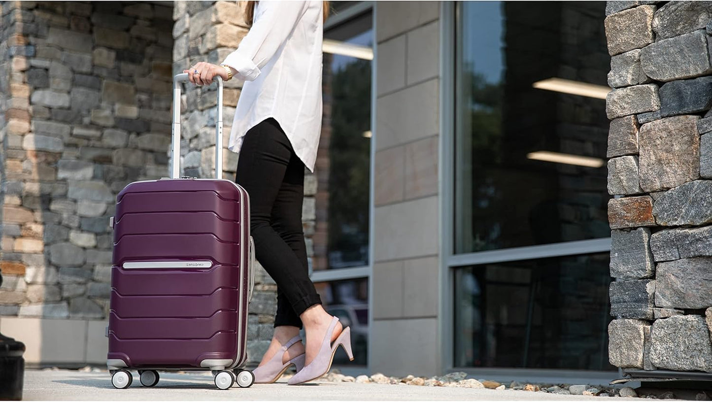 Samsonite Freeform 2-Piece Luggage Set - Carry-On & Large Checked Luggage with Dual Spinner Wheels
