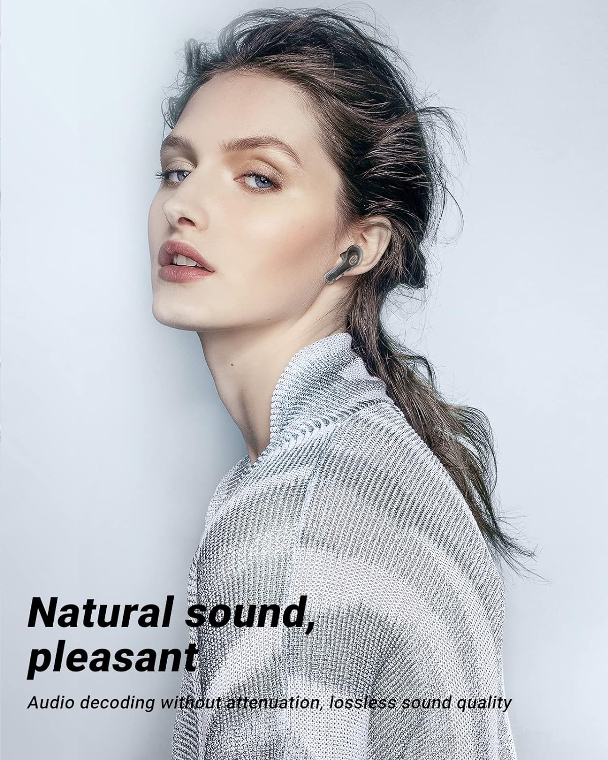 Wireless Earphones Bluetooth 5.3 Headphones LED Power Display