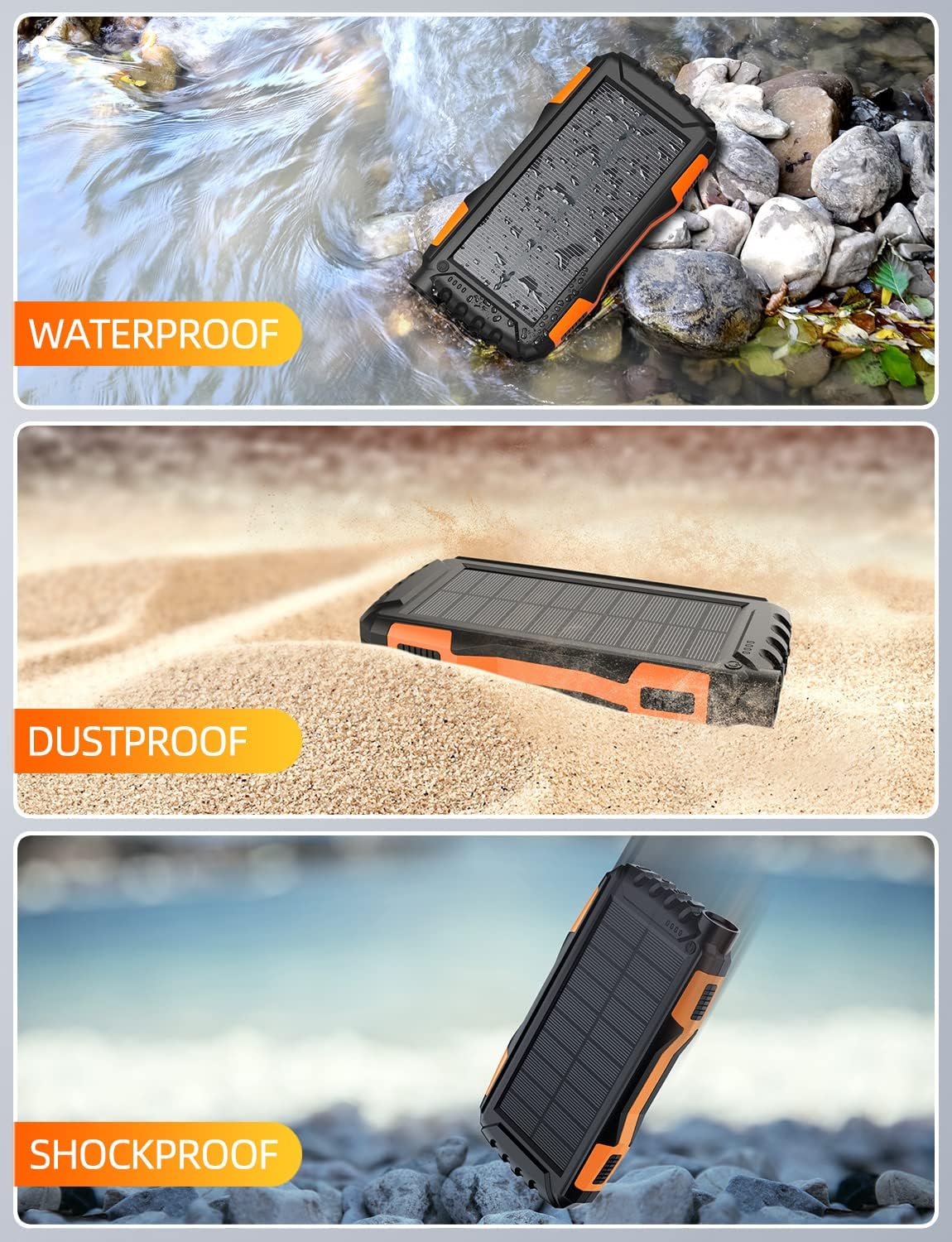 Power-Bank-Solar-Charger - 42800mAh Portable Charger