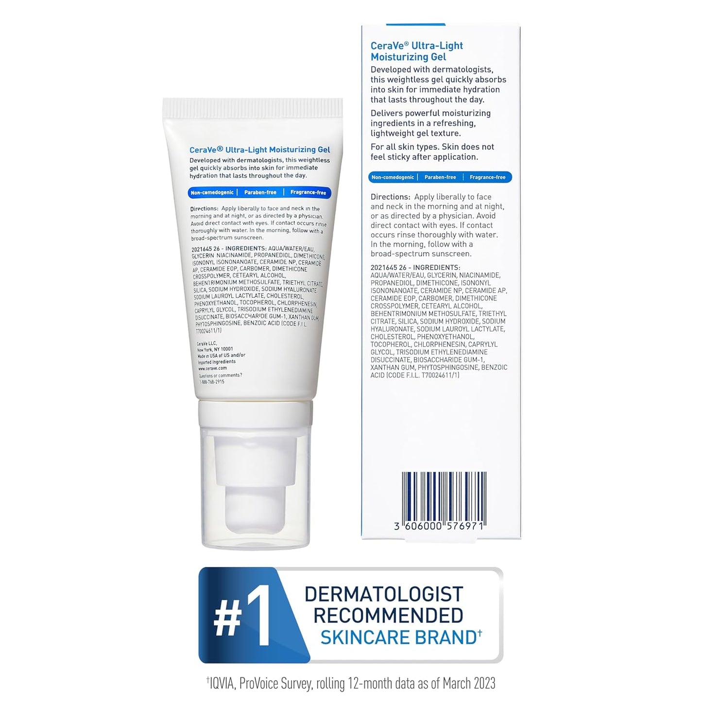 2 Pack CeraVe Ultra-Light Moisturizing Gel 1oz