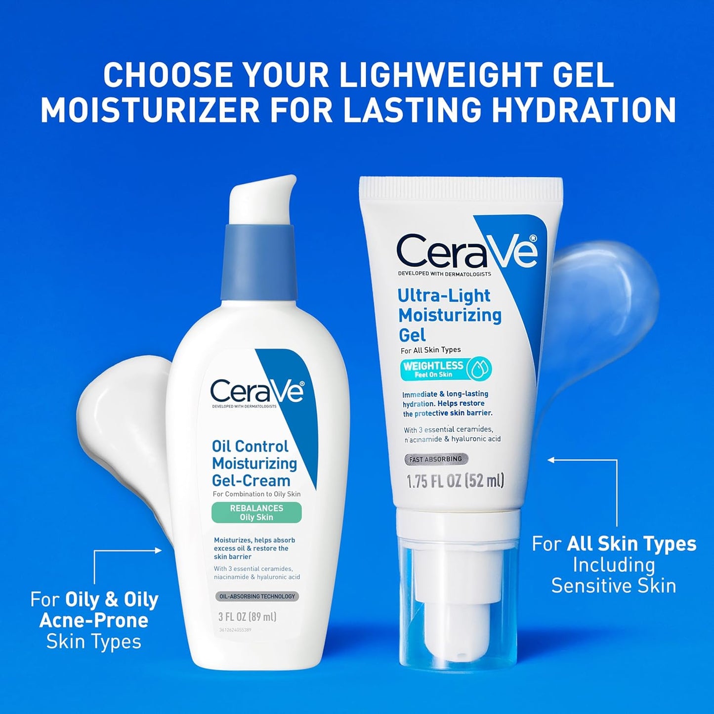 2 Pack CeraVe Ultra-Light Moisturizing Gel 1oz