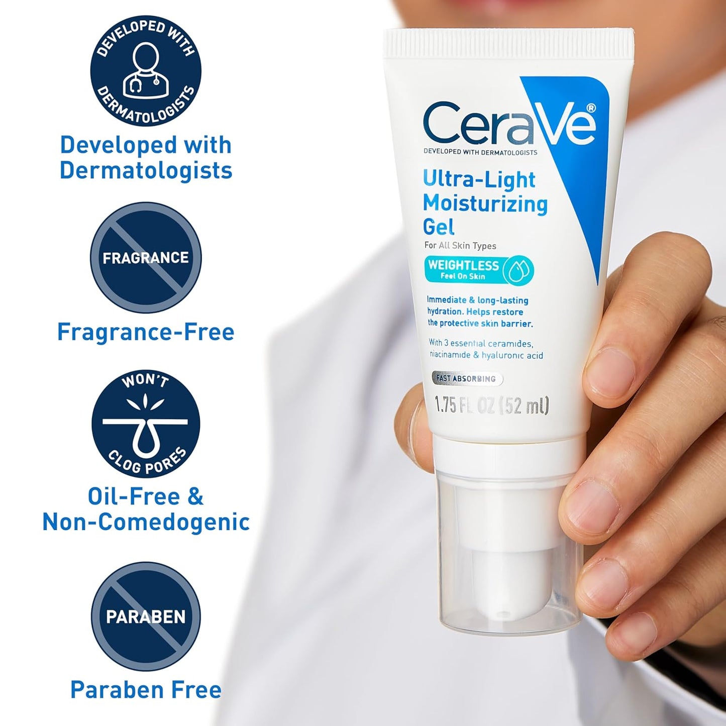 2 Pack CeraVe Ultra-Light Moisturizing Gel 1oz