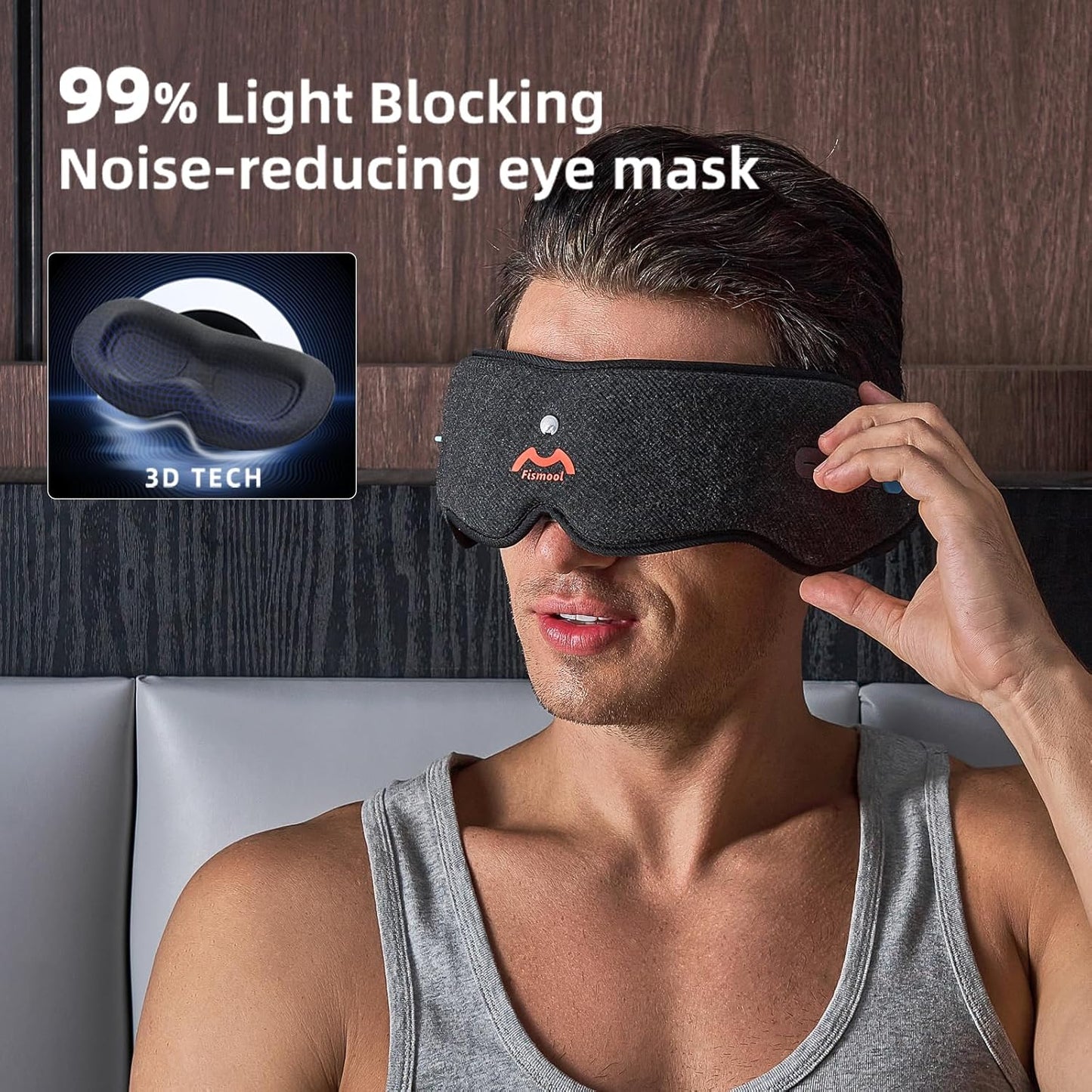 Bluetooth Sleep Headphones White Noise Sleep Mask