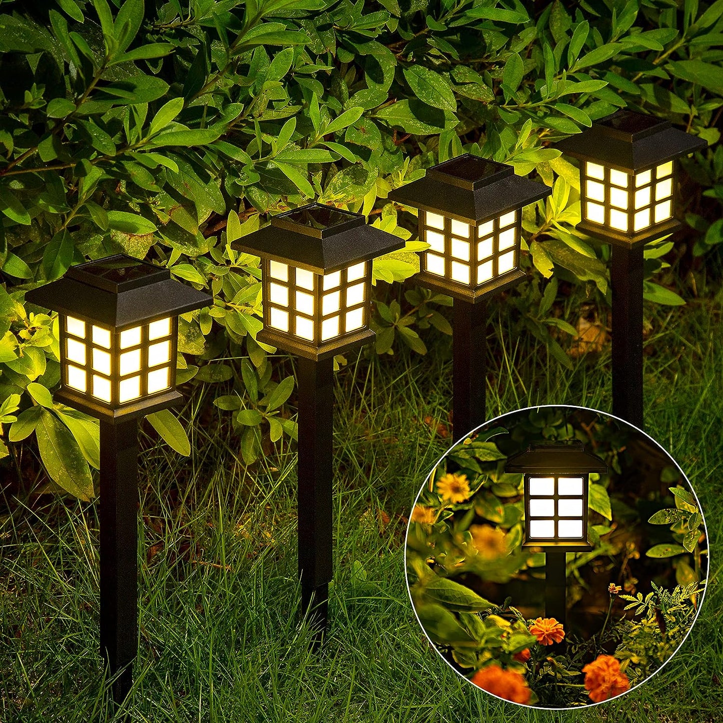 12 Pack Solar Waterproof Outdoor Lights