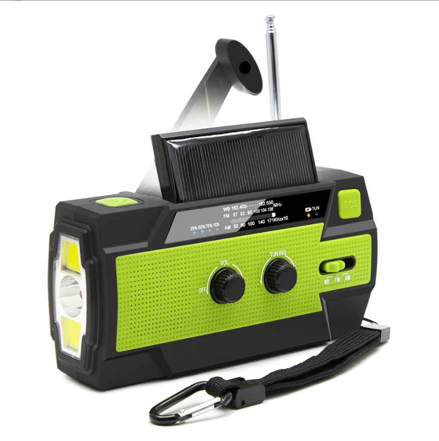 Emergency Crank Weather Radio, 4000mAh Solar Hand Crank Portable AM/FM/NOAA