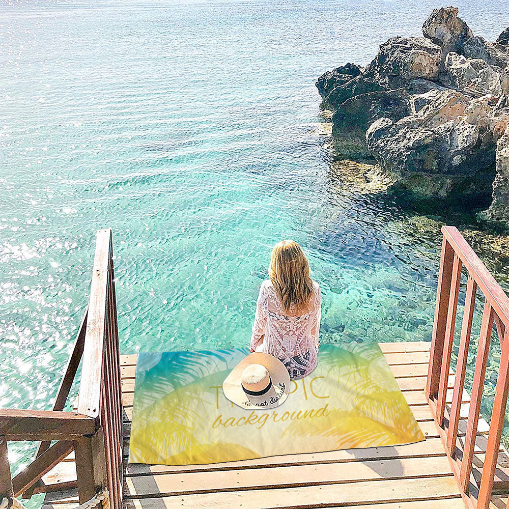 2 In 1 Windproof Beach Backpack Towel