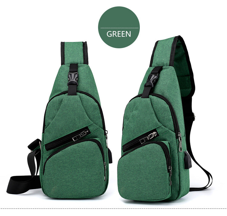 Lior Shoulder Crossbody Backpack With USB Cable