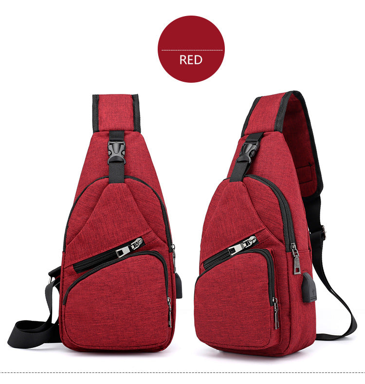 Lior Shoulder Crossbody Backpack With USB Cable