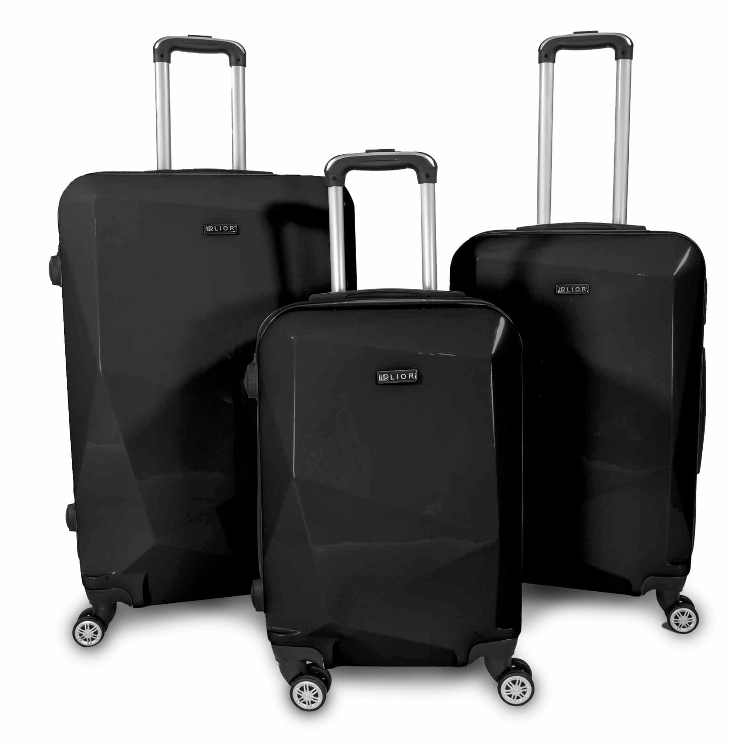 LIOR 3 Piece Set Luggage Sets Suitcase Hardshell Lightweight Spinner Wheels