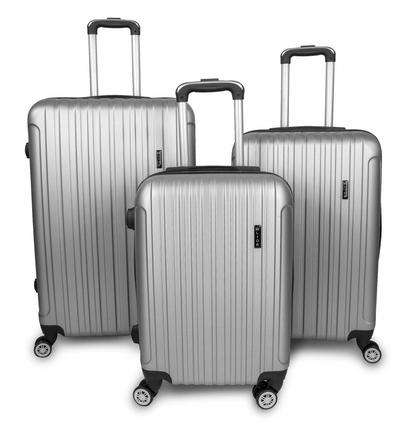 LIOR 3 Piece Set Luggage Sets Suitcase Hardshell Lightweight Spinner Wheels