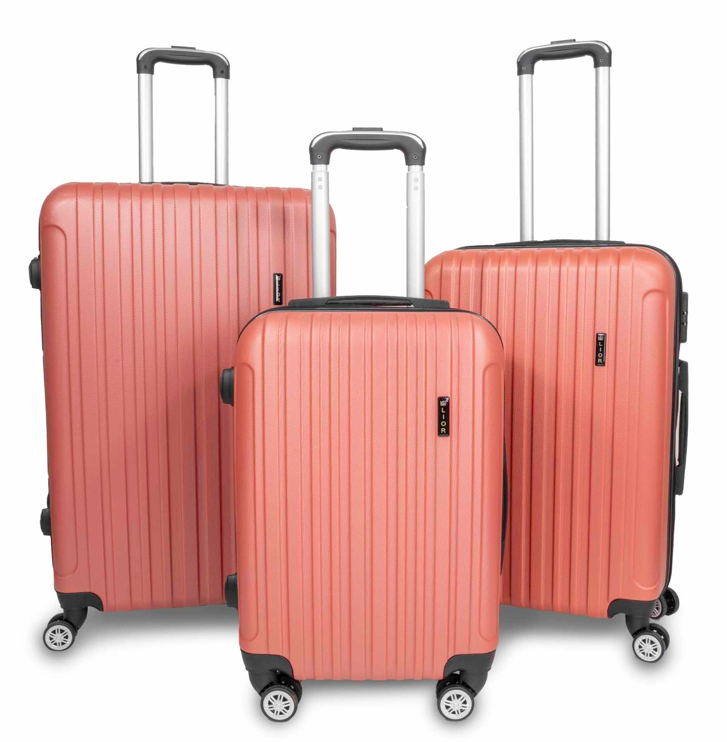LIOR 3 Piece Set Luggage Sets Suitcase Hardshell Lightweight Spinner Wheels
