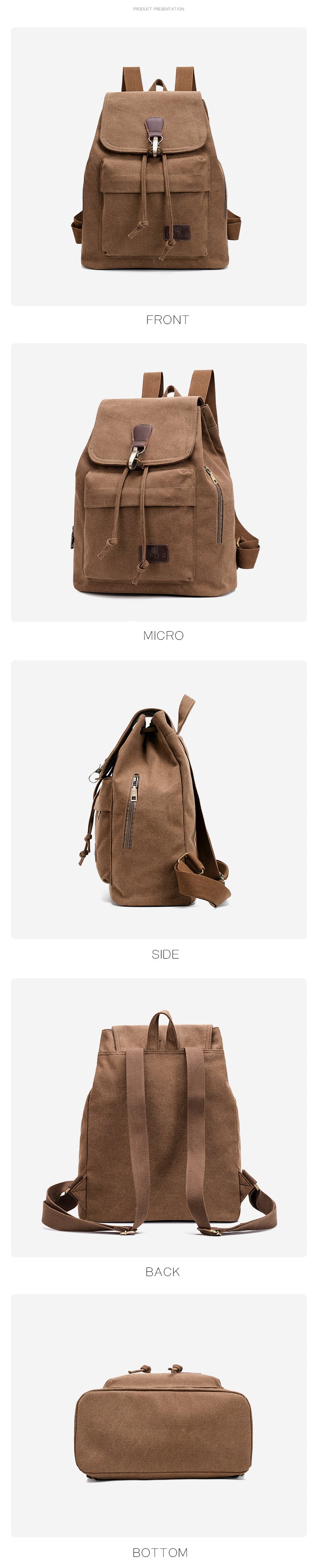 Lior Woman Canvas Backpacks