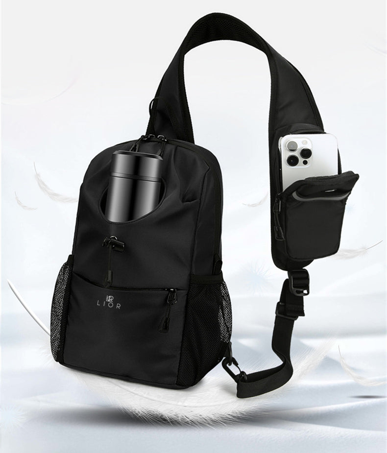 Lior Crossbody Sling Bag With Front Bottle Pocket