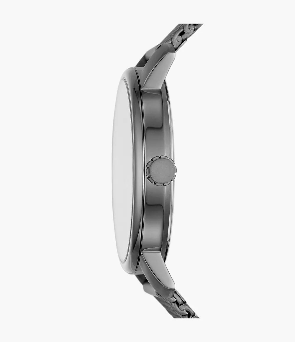 Fossil Rhett Three-Hand Smoke Stainless Steel Watch