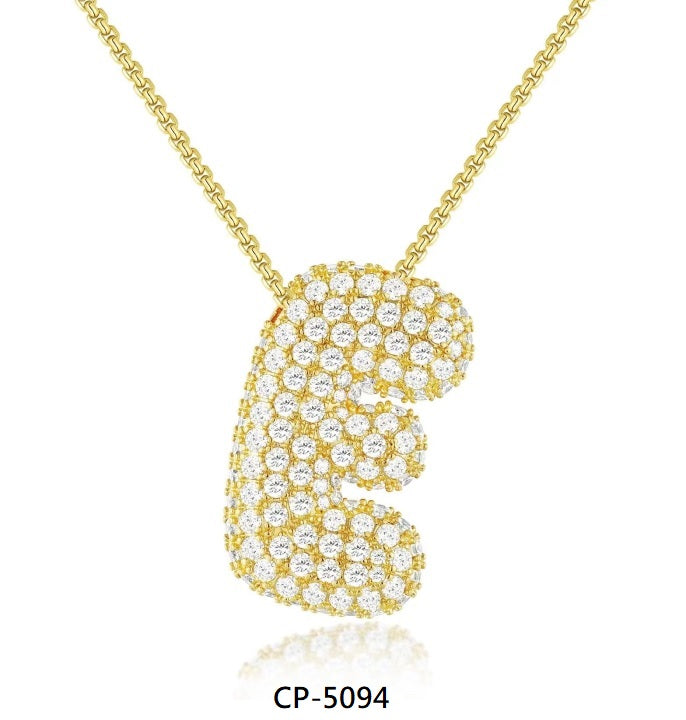 AAA Cubic Zirconia Initial Necklace