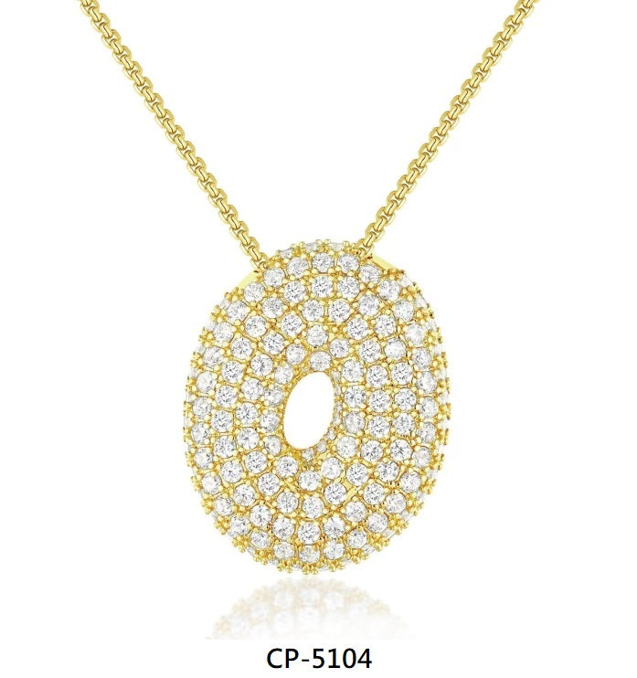 AAA Cubic Zirconia Initial Necklace