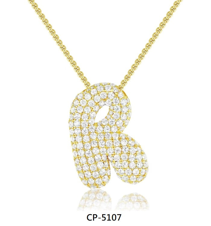 AAA Cubic Zirconia Initial Necklace
