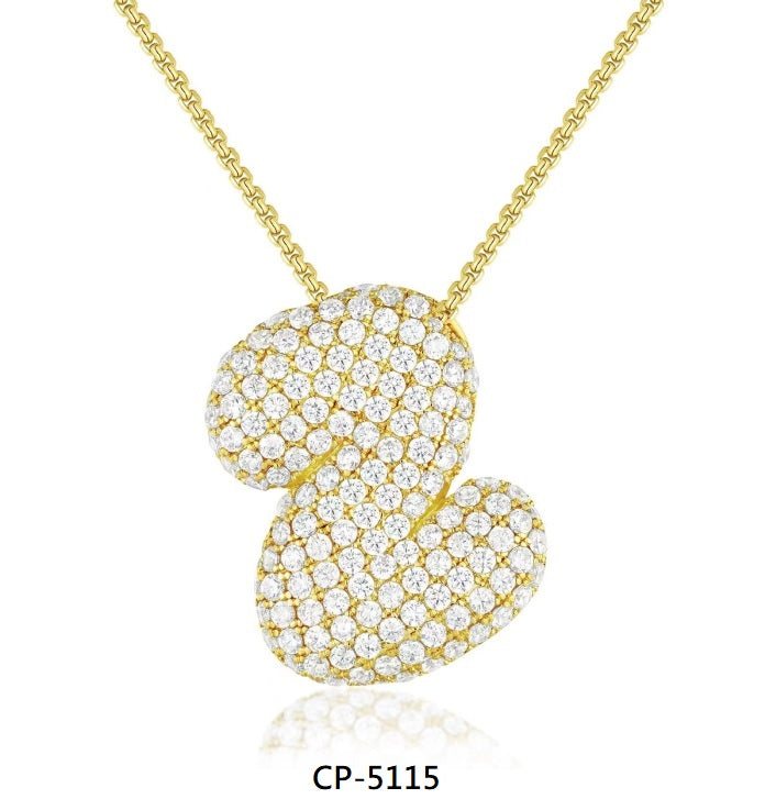 AAA Cubic Zirconia Initial Necklace