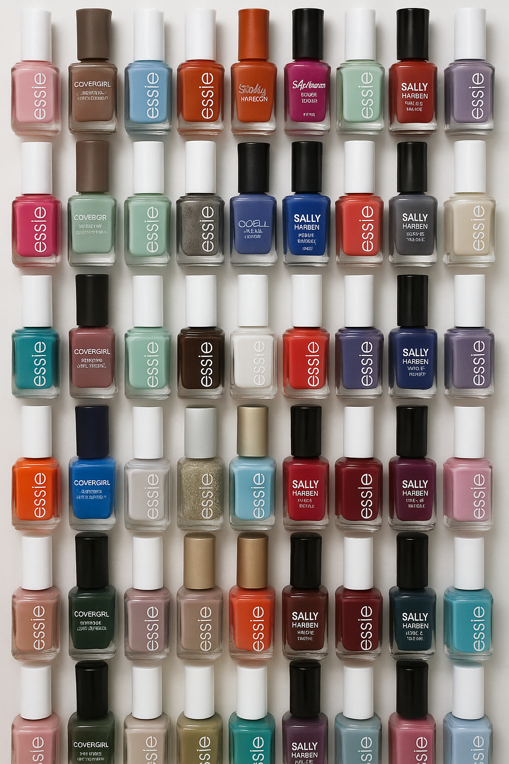 50 PACK MIXED BRANDED NAIL POLISH