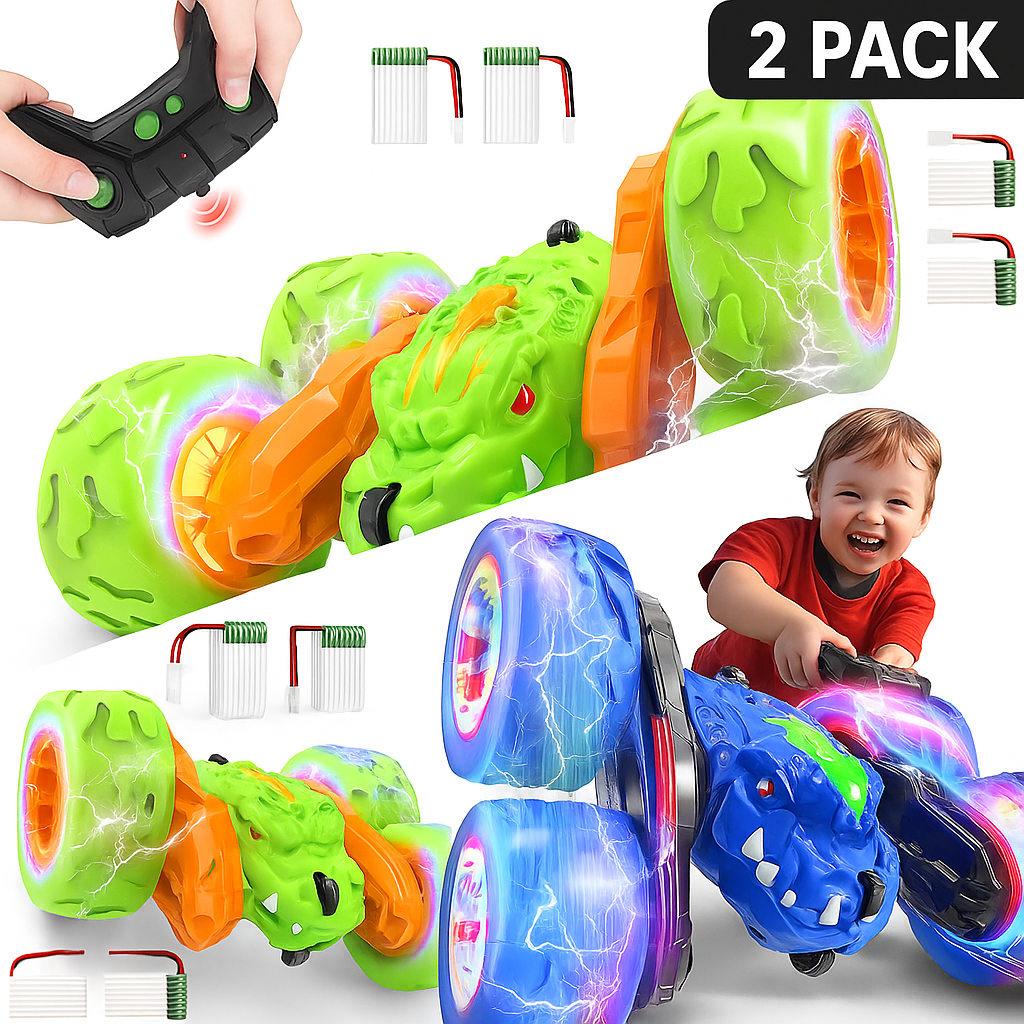 2 Pack Dinosaur Remote Control Car