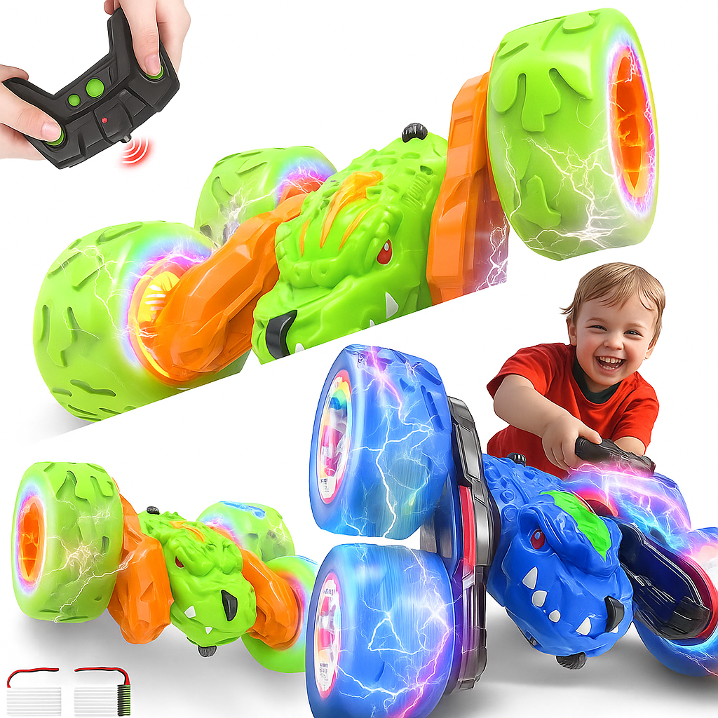 2 Pack Dinosaur Remote Control Car