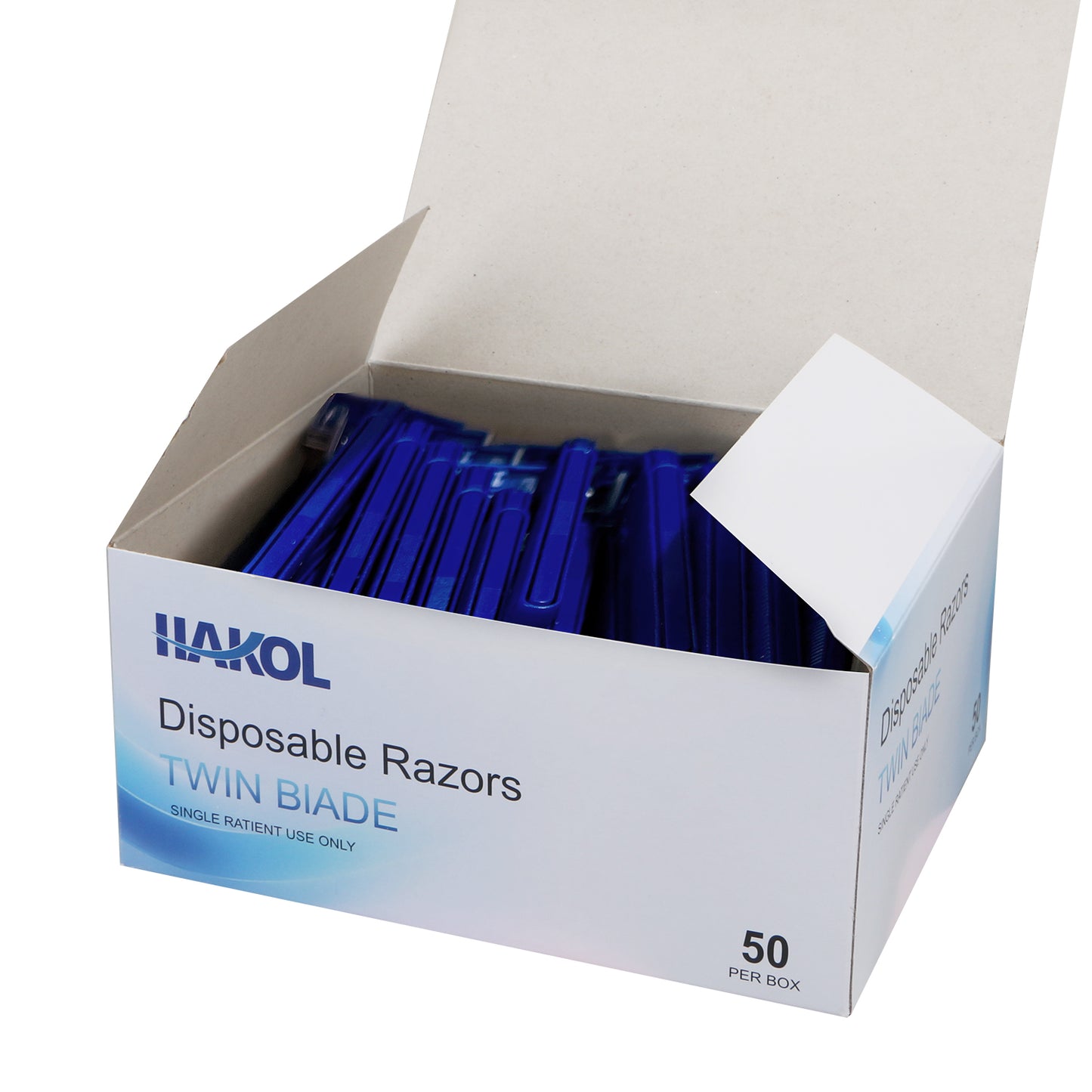 50 Pack Disposable Razors Shaving Razor, Twin Blade