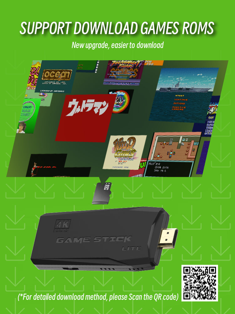 Retro Video Game Console with 10888 Games Wireless 4K 32GB Joystick Controllers