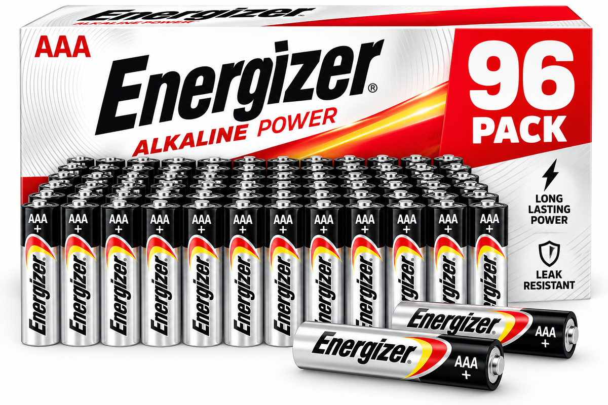 Energizer MAX AAA Batteries (96 Pack), Triple A Alkaline Batteries