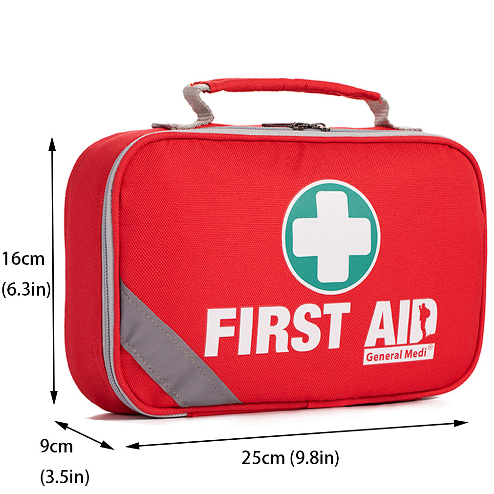 258 Piece First Aid Kit -Includes Eyewash, Ice(Cold) Pack, Moleskin Pad and Emergency Blanket for Travel, Home, Office, Car, Camping
