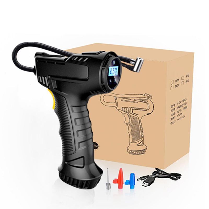 120W Handheld Air Compressor Wireless Wired Portable Air Pump Tire Inflator