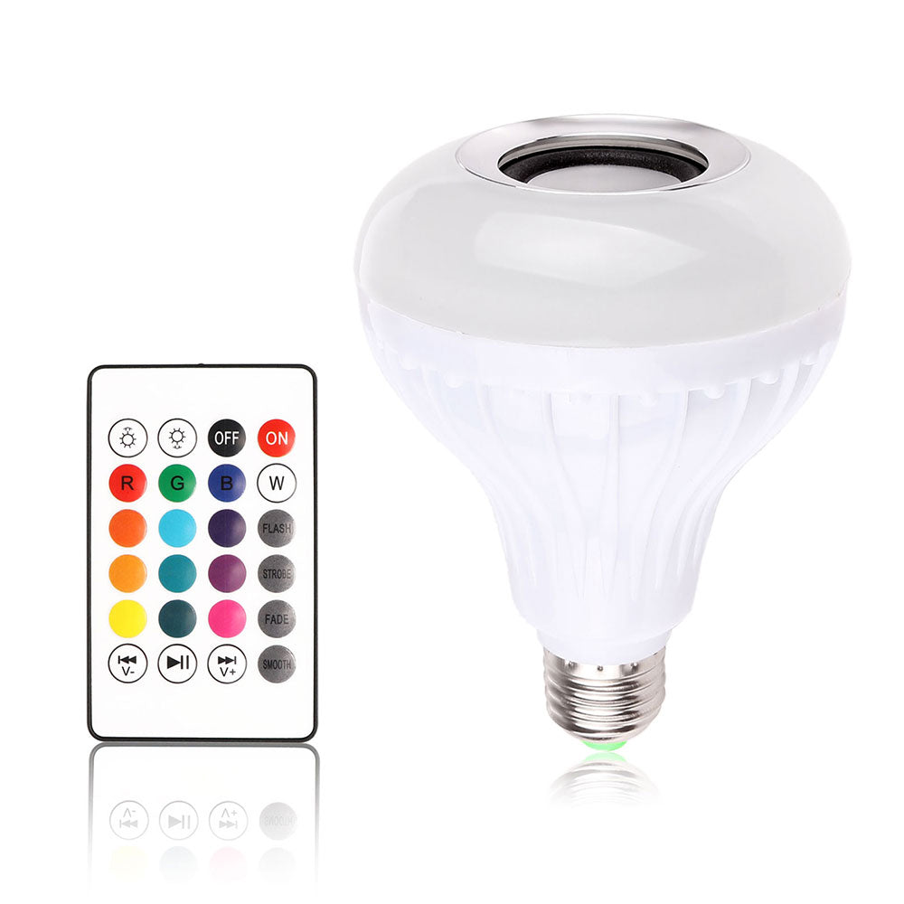 12W LED Light Bulb Wifi Bluetooth Speaker With Remote Control