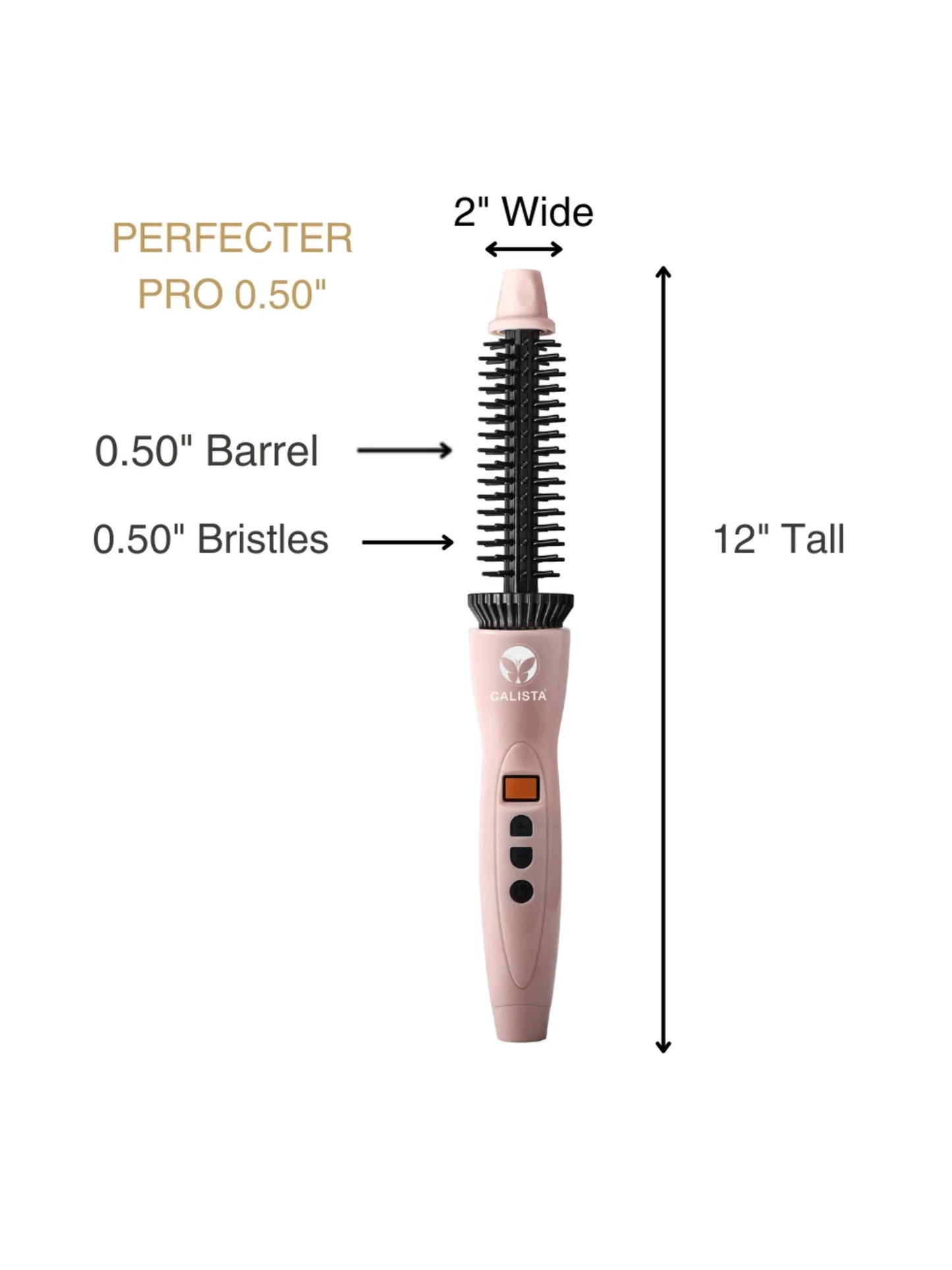 Perfecter Hair Styler - Heated Round Brush Curling Iron-ASSORTED COLORS