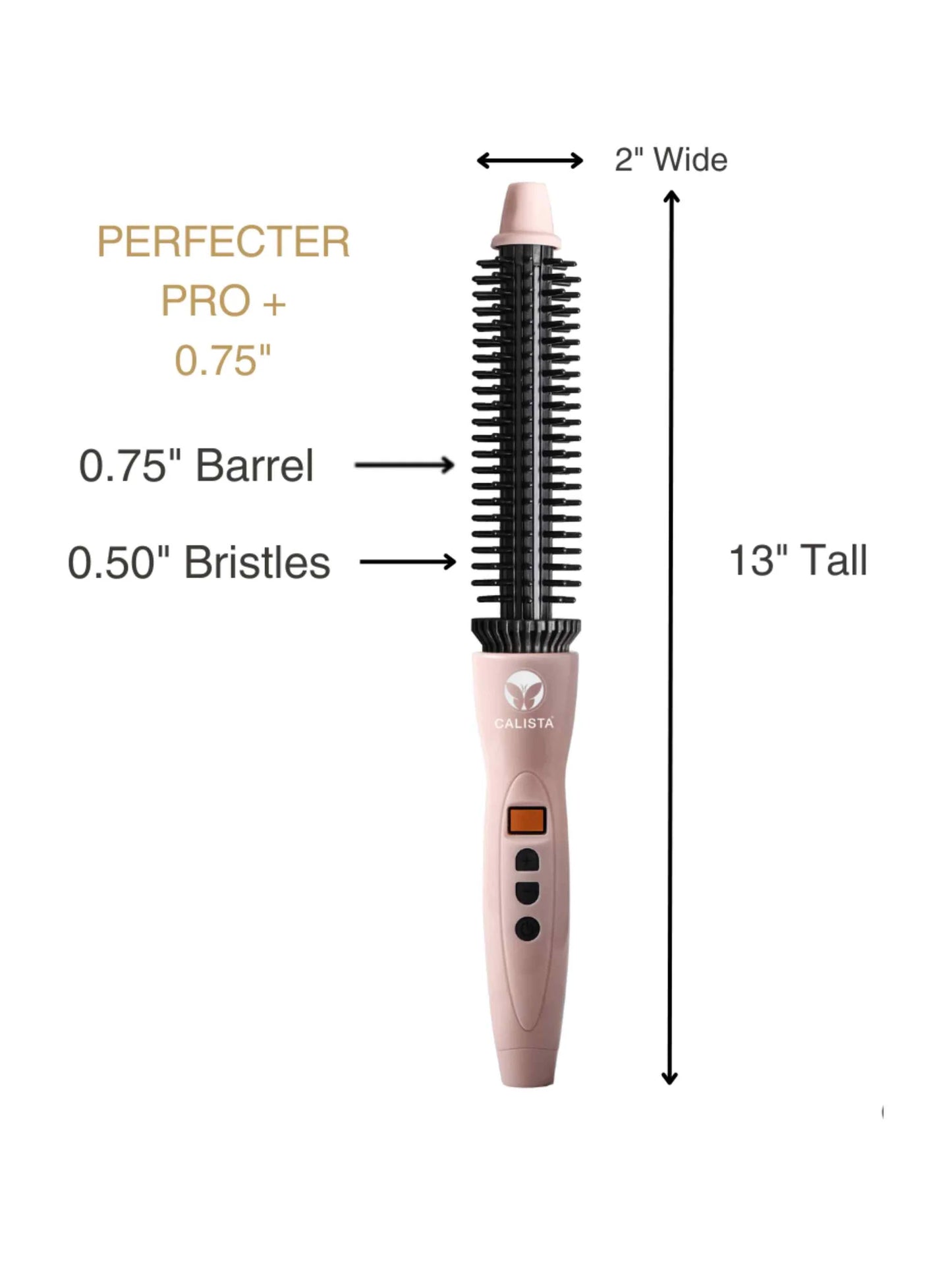 Perfecter Hair Styler - Heated Round Brush Curling Iron-ASSORTED COLORS
