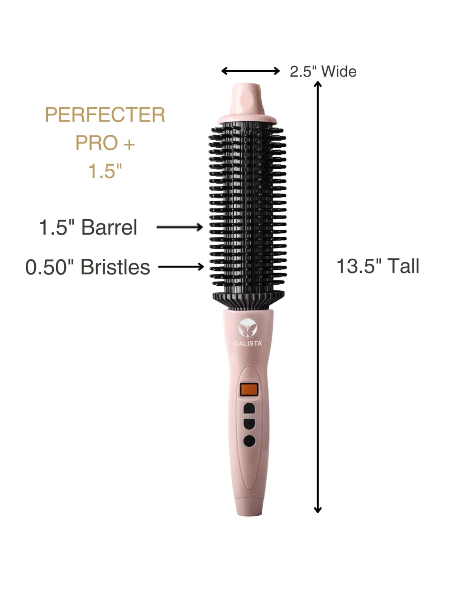 Perfecter Hair Styler - Heated Round Brush Curling Iron-ASSORTED COLORS