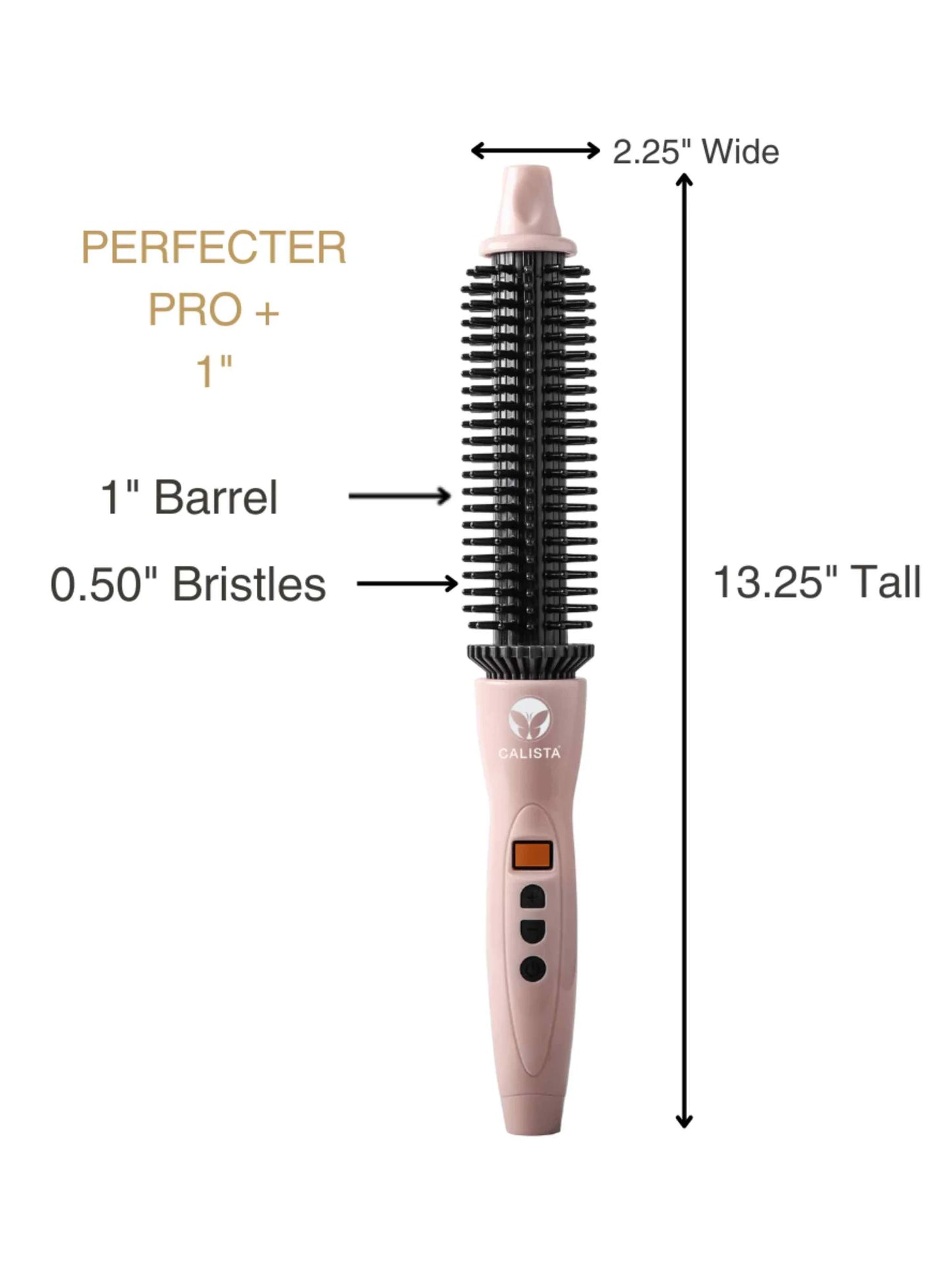Perfecter Hair Styler - Heated Round Brush Curling Iron-ASSORTED COLORS
