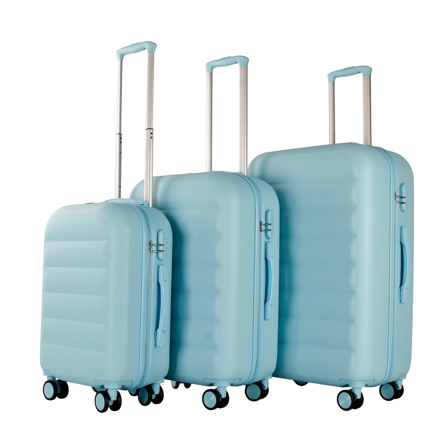 3-Piece Lior Luggage Set with TSA Locks, Expandable, and Friction-Resistant - Includes 20", 24" & 28" Spinner Suitcases