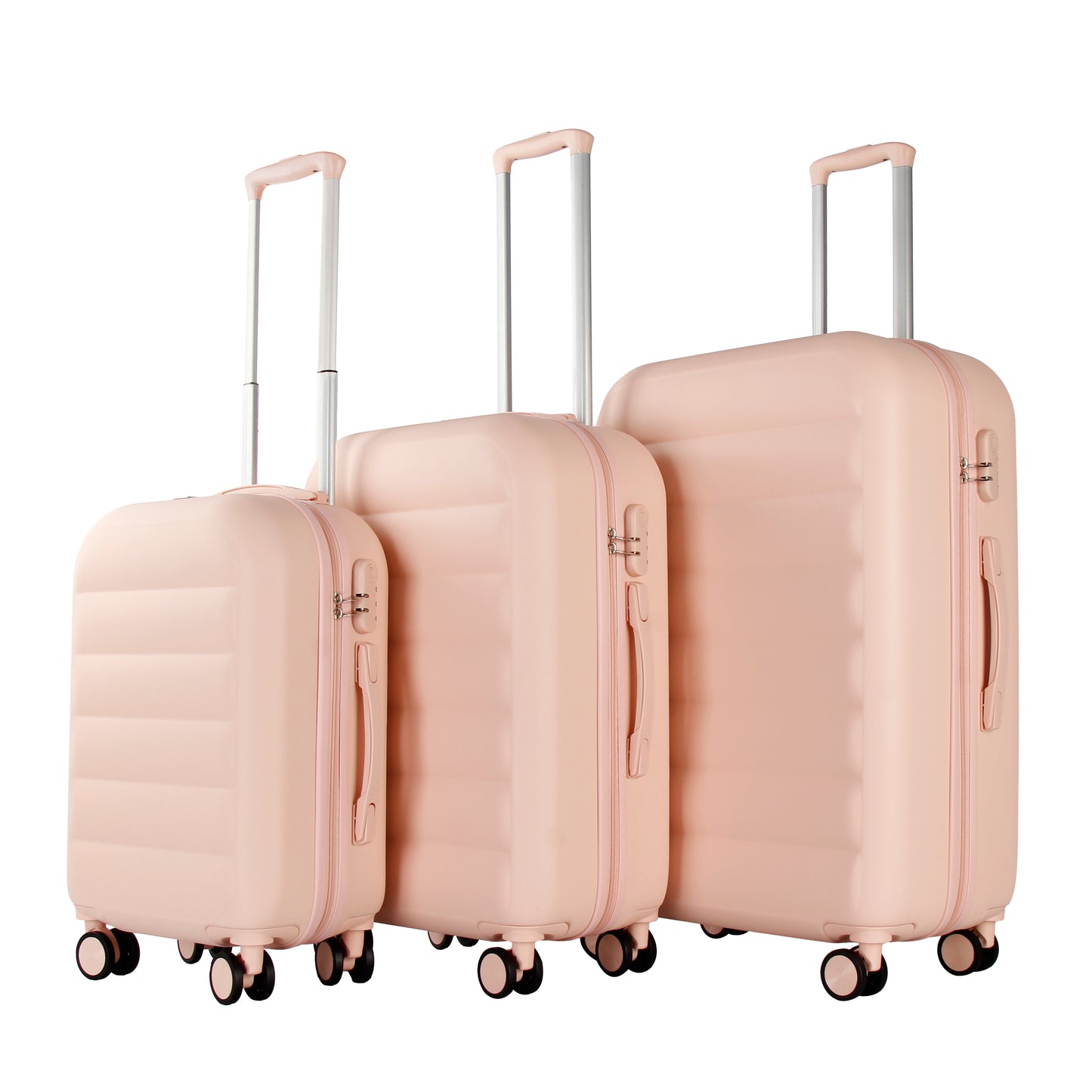 3-Piece Lior Luggage Set with TSA Locks, Expandable, and Friction-Resistant - Includes 20", 24" & 28" Spinner Suitcases