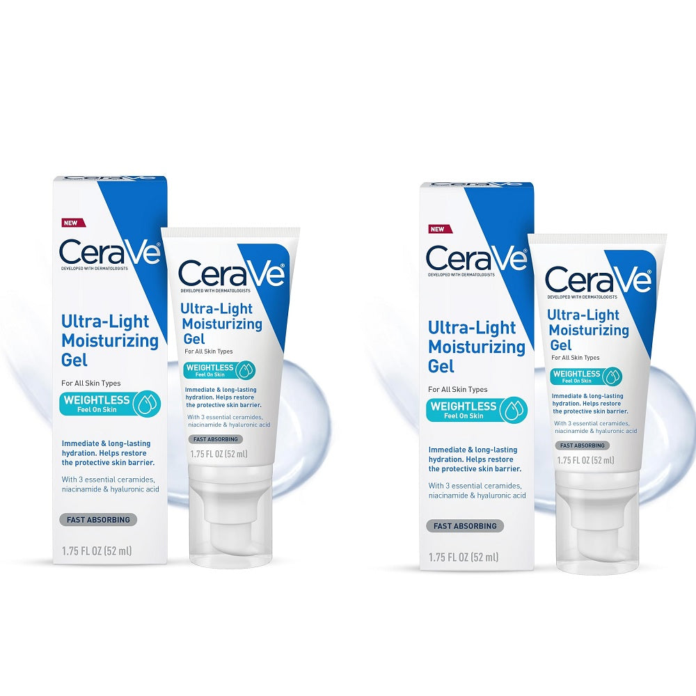 2 Pack CeraVe Ultra-Light Moisturizing Gel 1oz