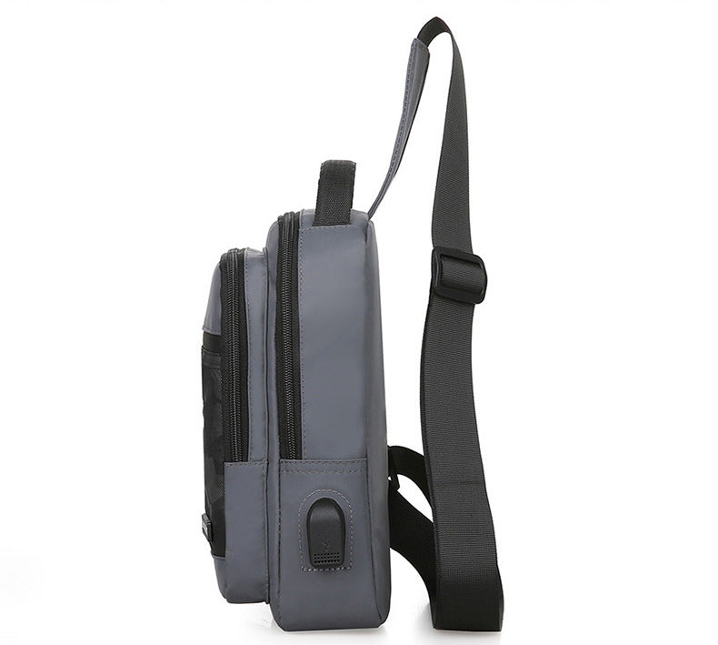 3 Pack Lior Crossbody Camouflage Shoulder Chest Bags with USB Charger Port