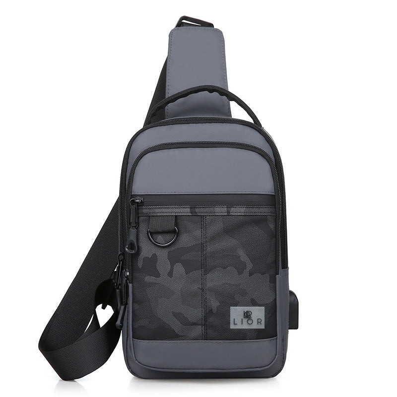 3 Pack Lior Crossbody Camouflage Shoulder Chest Bags with USB Charger Port