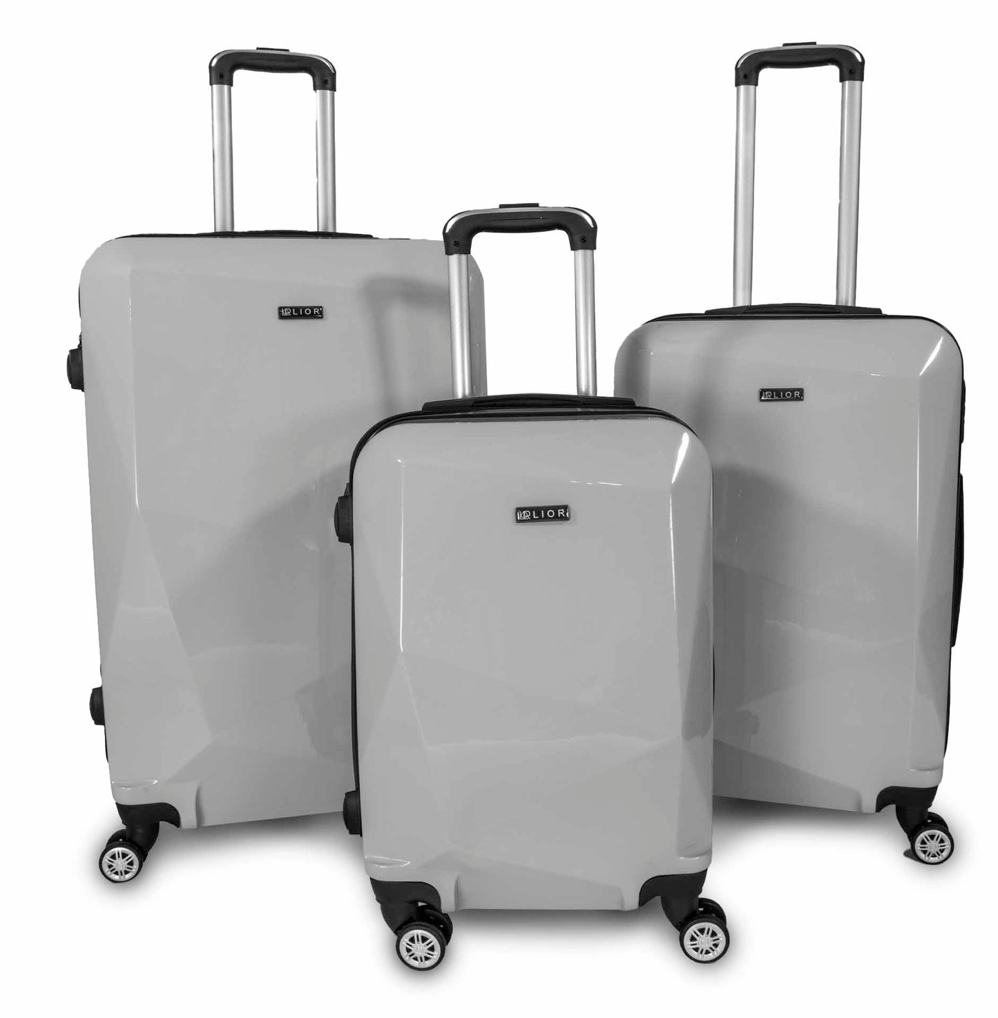 LIOR 3 Piece Set Luggage Sets Suitcase Hardshell Lightweight Spinner Wheels